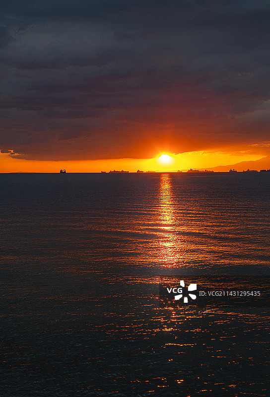 菲律宾马尼拉湾日落图片素材