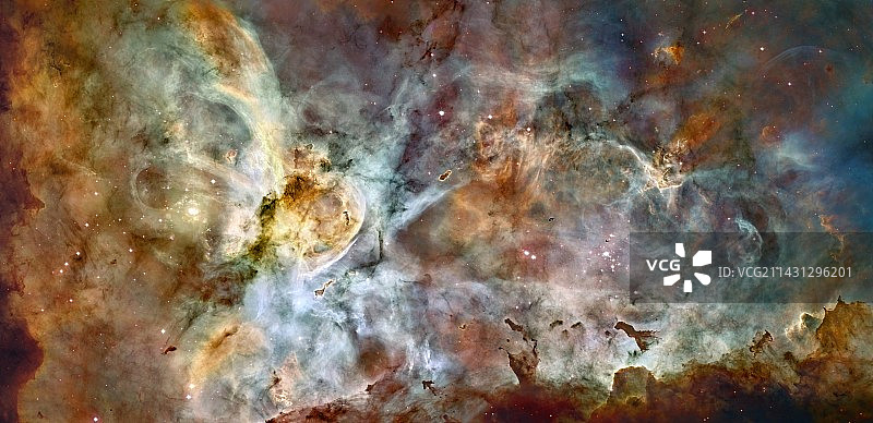 船底座星云,哈勃太空望远镜图像图片素材