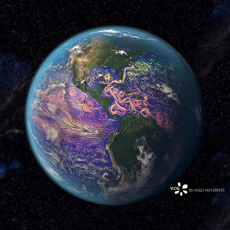 美洲的洋流图片素材