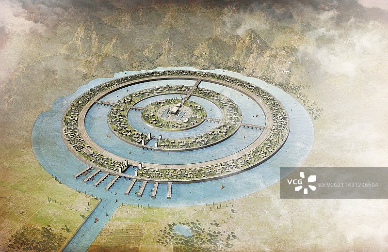 亚特兰蒂斯地图（柏拉图作品）图片素材