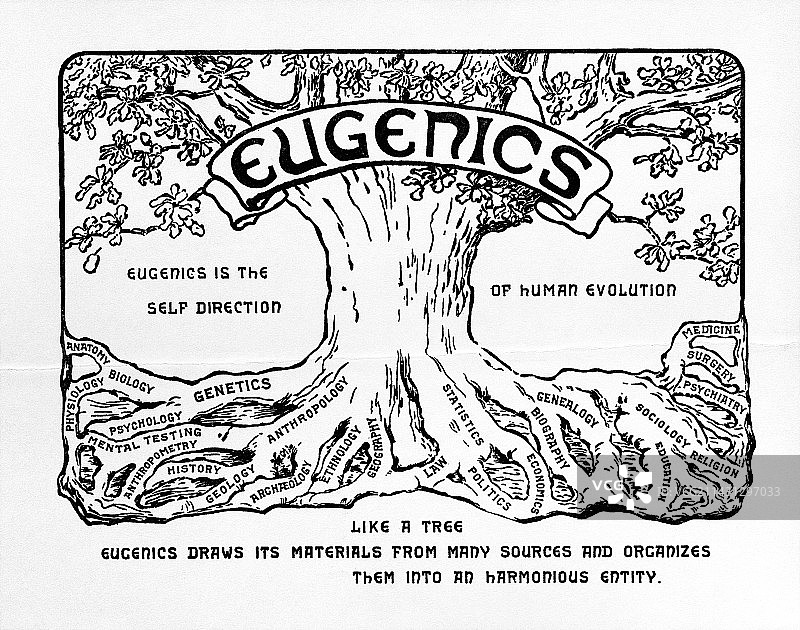 国际优生学logo,1921年图片素材