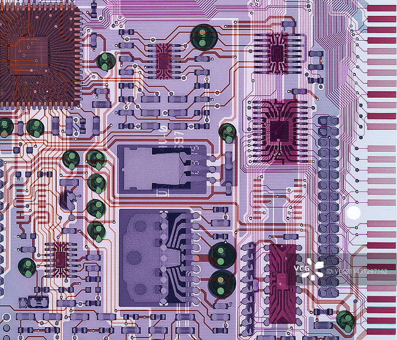 声卡X光片图片素材