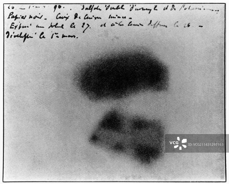 放射性的发现图片素材