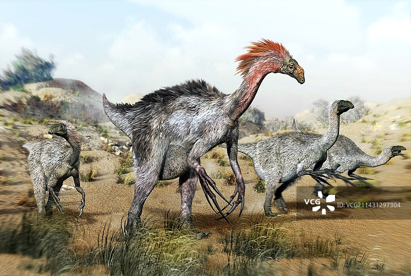 镰刀龙图片素材