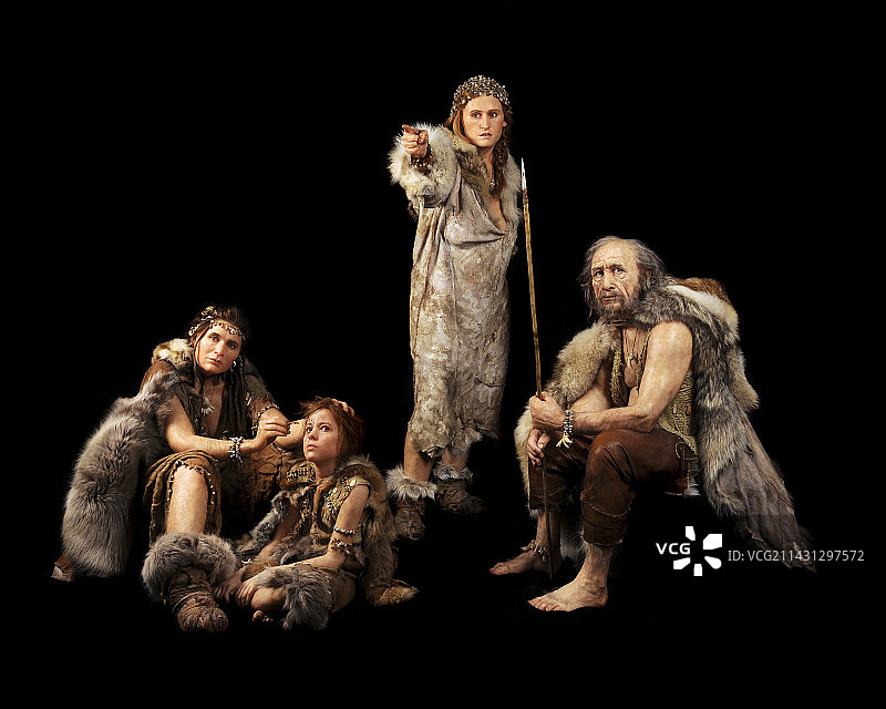 克罗马农人复原图片素材