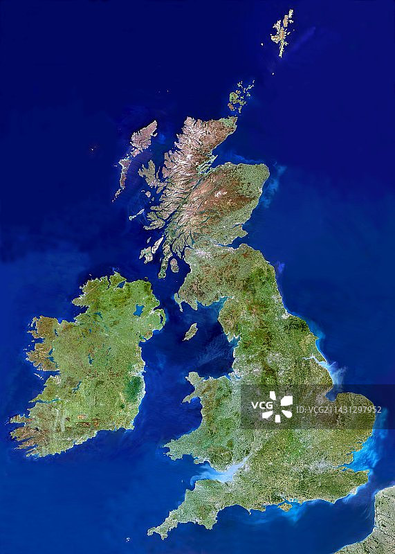 不列颠群岛卫星图像图片素材