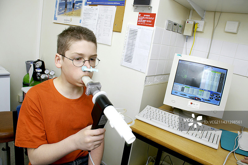 肺功能测试图片素材