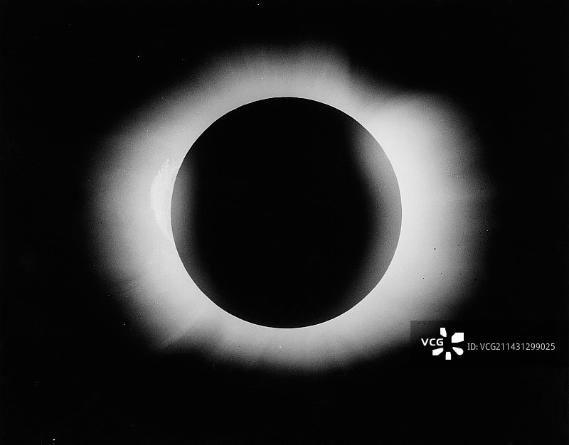 1919年日食图片素材