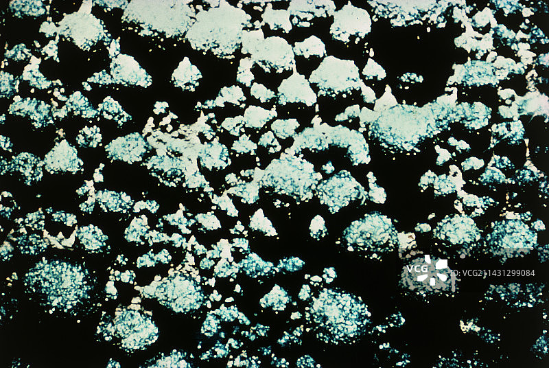 太平洋海底的锰结核图片素材