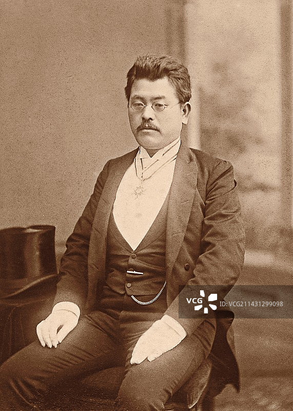 北里柴三郎，日本细菌学家图片素材