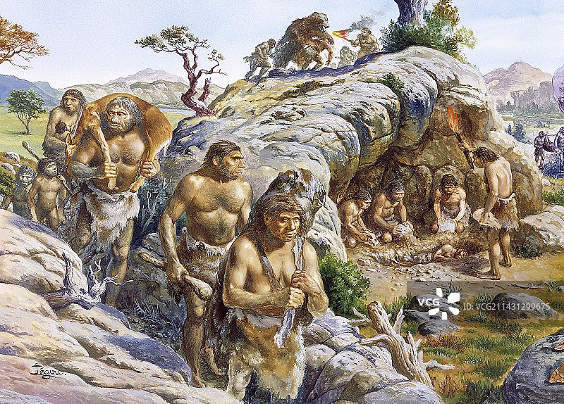 尼安德特人图片素材