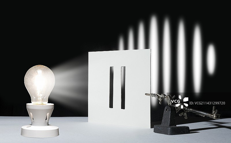 双缝干涉实验图片素材