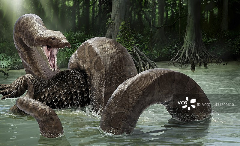 泰坦巨蟒艺术作品图片素材