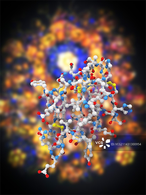 胰岛素分子图片素材