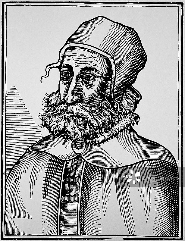 盖伦，古希腊医生，公元130-200年图片素材