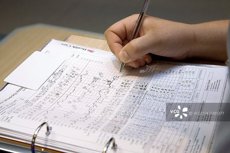 病人观察记录图片素材