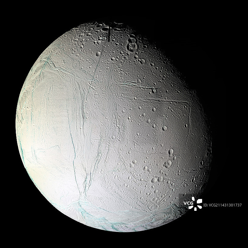 土卫二恩克拉多斯 卡西尼号图像图片素材