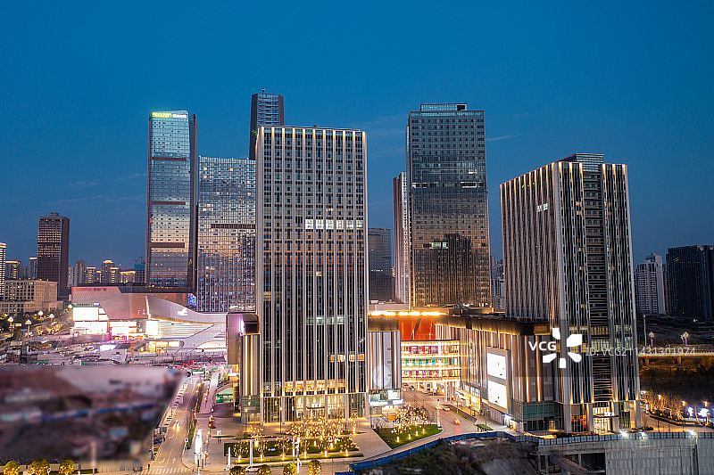 重庆中央公园商圈图片素材