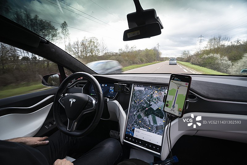 特斯拉Model X内饰图片素材
