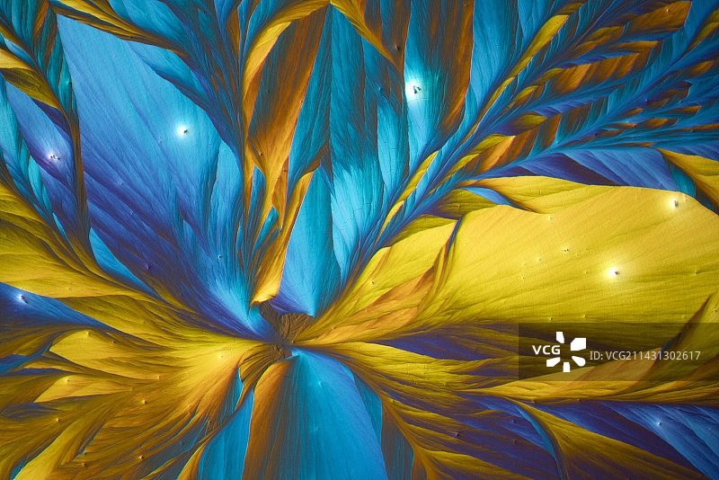 硫酸金属和对苯二酚的显微照片图片素材