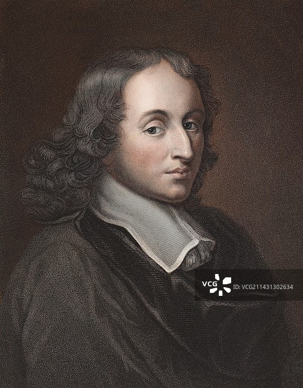 法国数学家布莱兹·帕斯卡尔图片素材