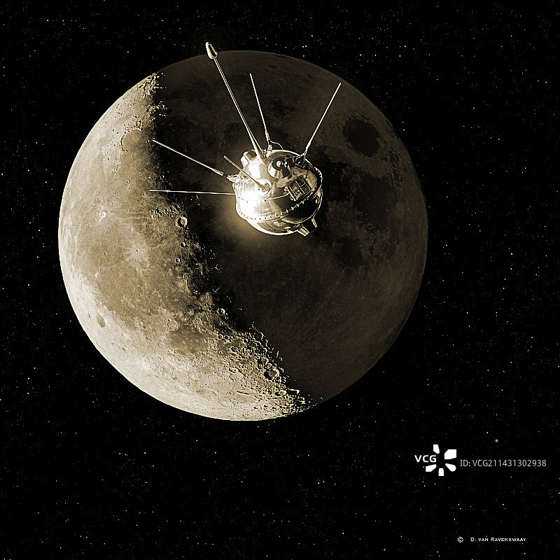 1959年月球1号宇宙飞船图片素材