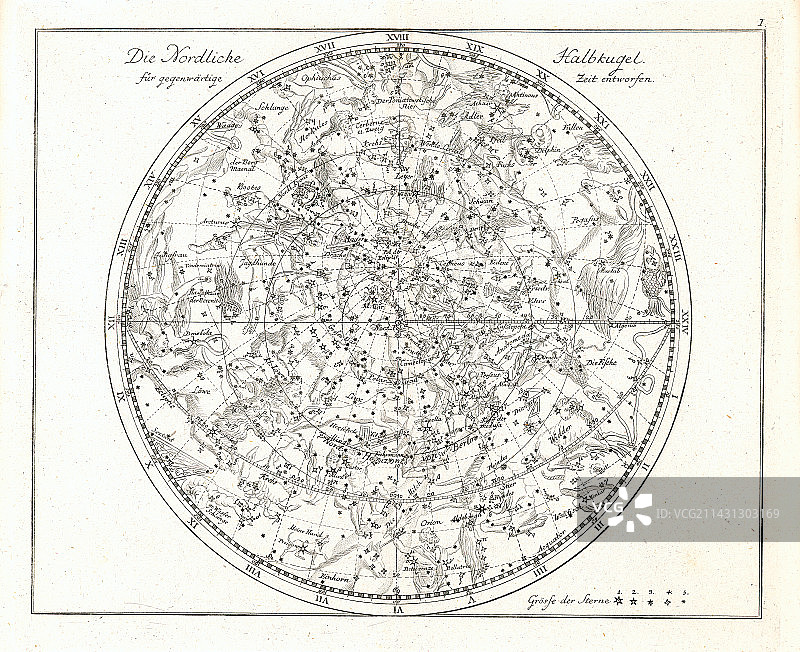 1805年星图图片素材