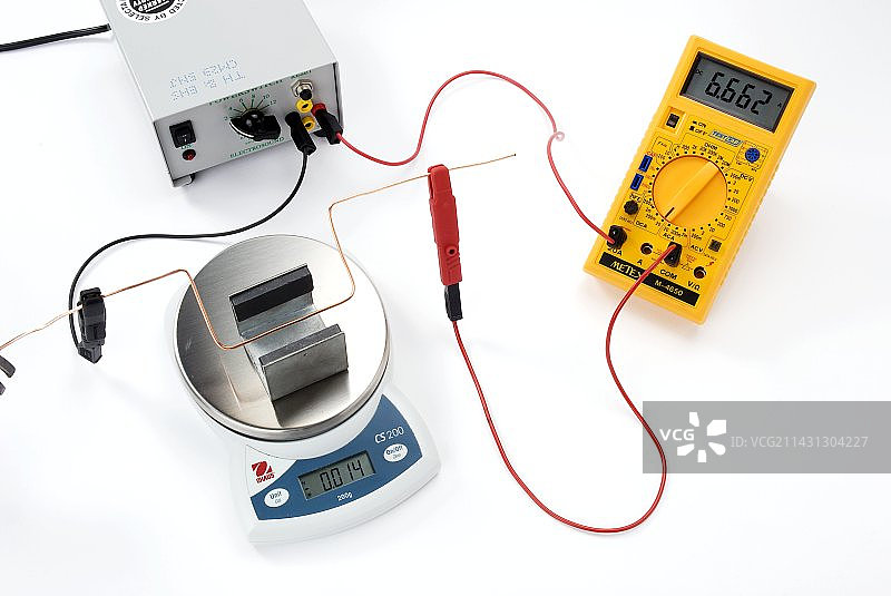 磁场实验中的导体图片素材