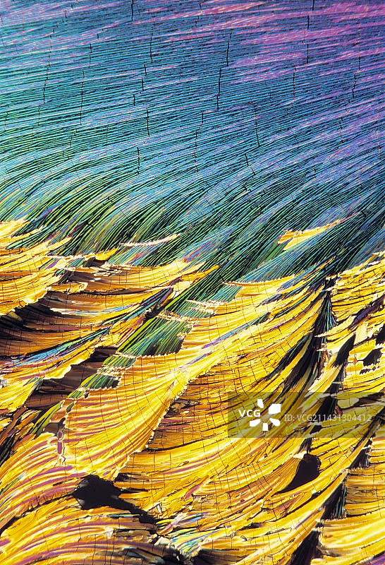 皮质醇晶体显微照片图片素材