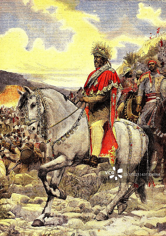 埃塞俄比亚国王孟尼利克二世：阿杜瓦战役图片素材