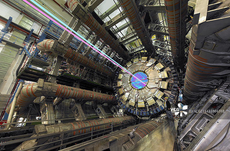 欧洲核子研究中心ATLAS探测器图片素材