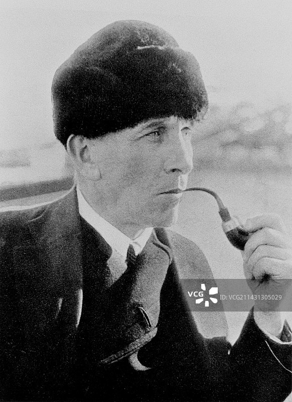 德国探险家和地球物理学家阿尔弗雷德·魏格纳图片素材