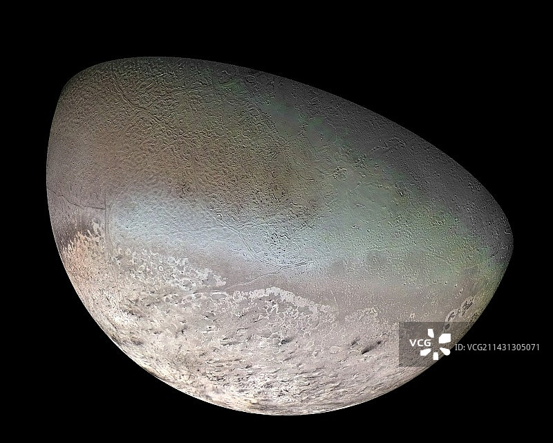 海卫一，旅行者2号图像图片素材