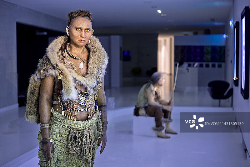 早期人类，石器时代文化图片素材