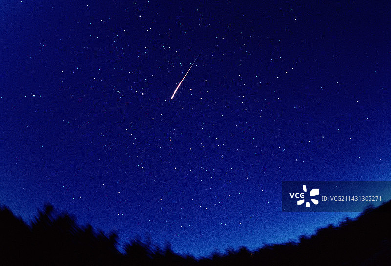 英仙座流星轨迹图片素材