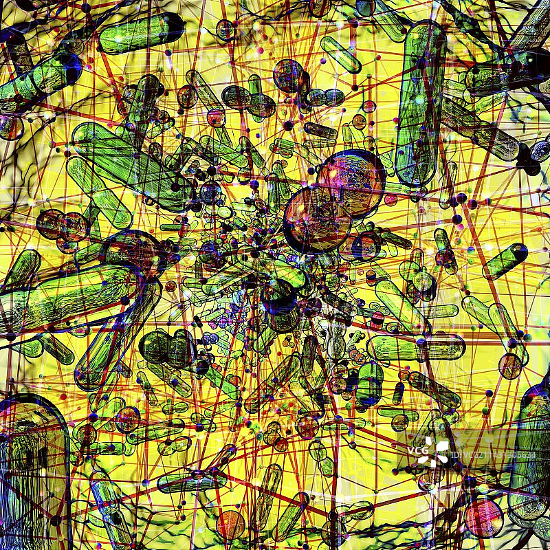 菌群概念图图片素材