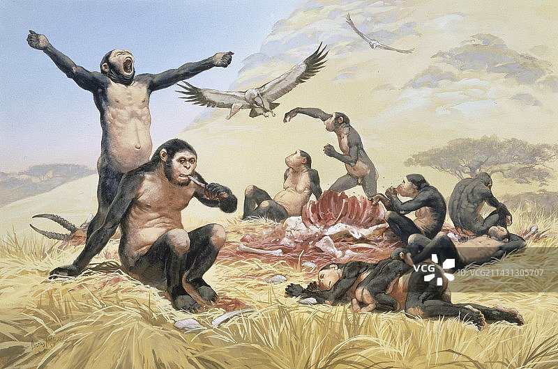 能人狩猎艺术图片素材