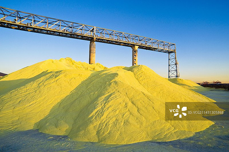 加拿大温哥华的硫磺堆图片素材