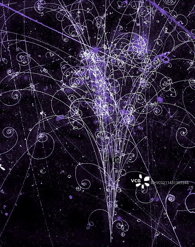 电磁粒子簇射图片素材