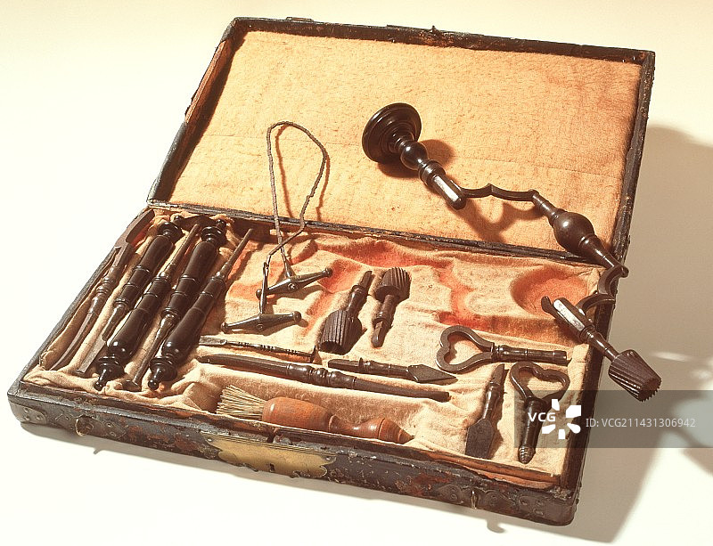 历史外科手术工具箱图片素材