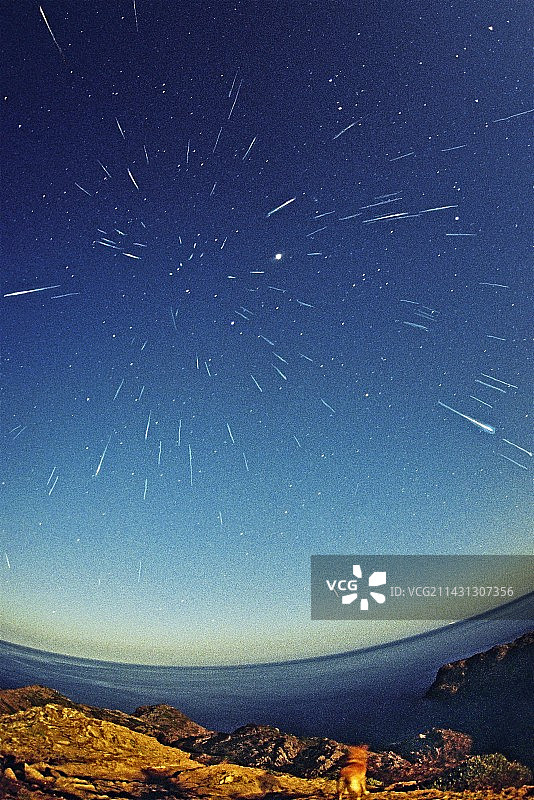 狮子座流星雨图片素材