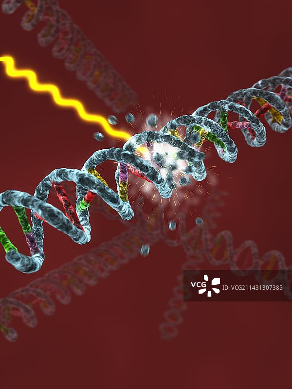 DNA损伤计算机艺术作品图片素材