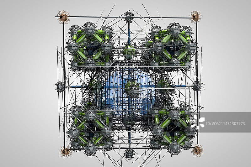 钙钛矿晶体结构图片素材