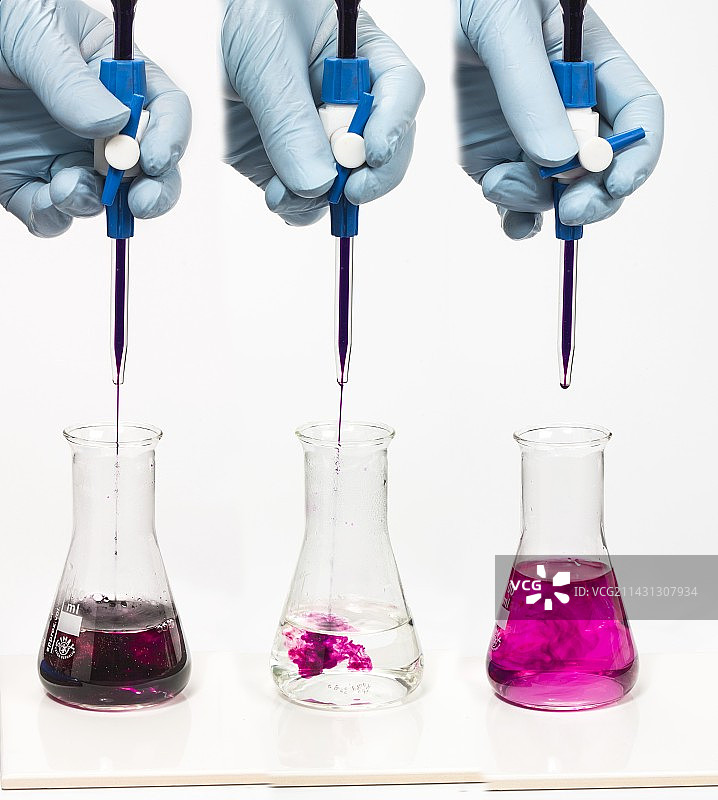 高锰酸钾(VII)的滴定图片素材