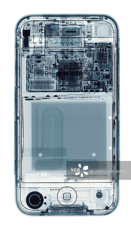 iPhone手机X光图图片素材