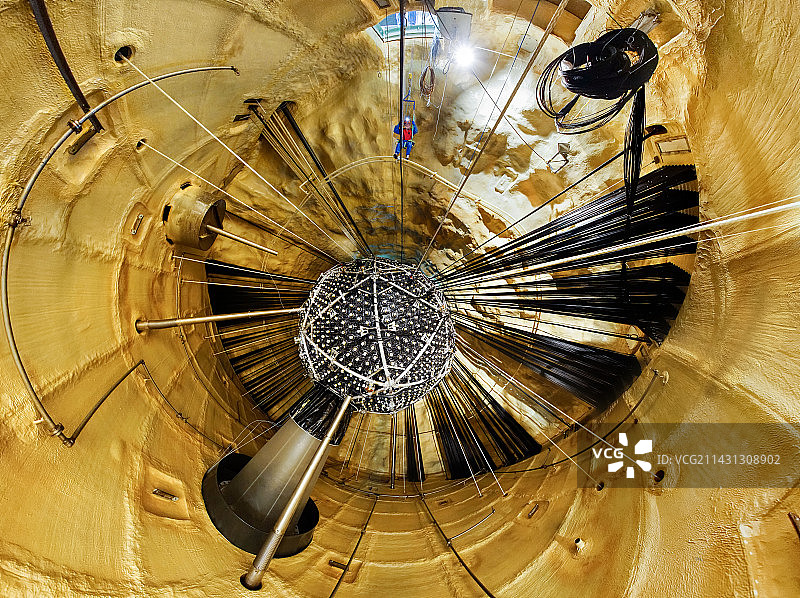 SNO+中微子实验室建设图片素材