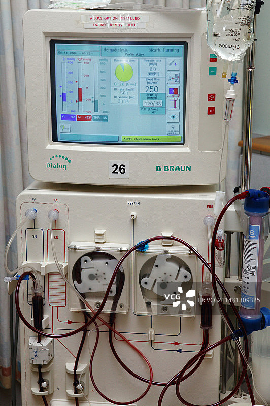 使用中的透析机图片素材