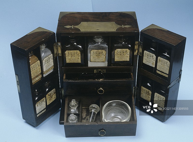 药箱，大约1820年图片素材