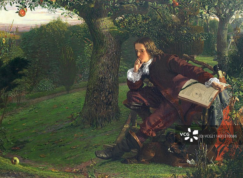 艾萨克·牛顿,英国数学家图片素材