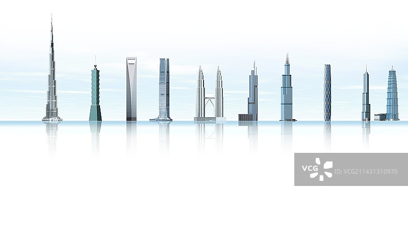 世界最高的建筑物艺术品图片素材